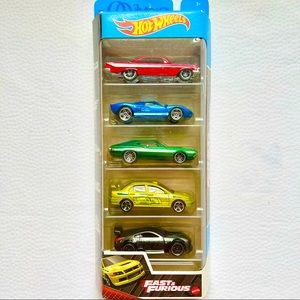 Hot Wheels 5-Pack Fast and Furious Fast Five Cars Set 2020 Vehicle Toy Collect
